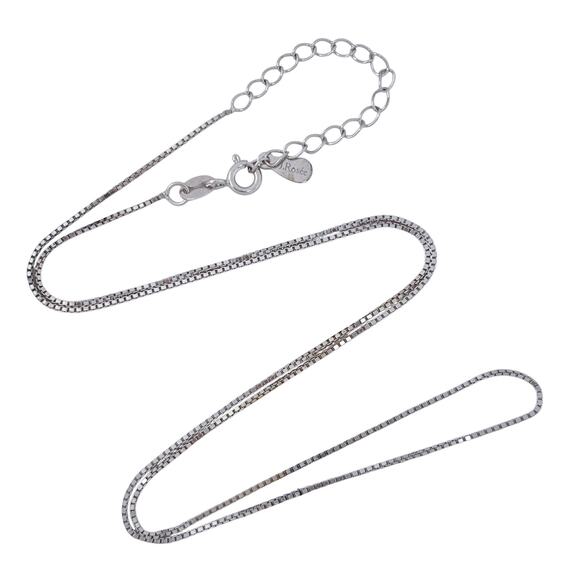 J. ROSÉE Box Chain Necklace | Vintage Sterling Silver 925 | 17.5"-19.5" - Picture 1 of 3